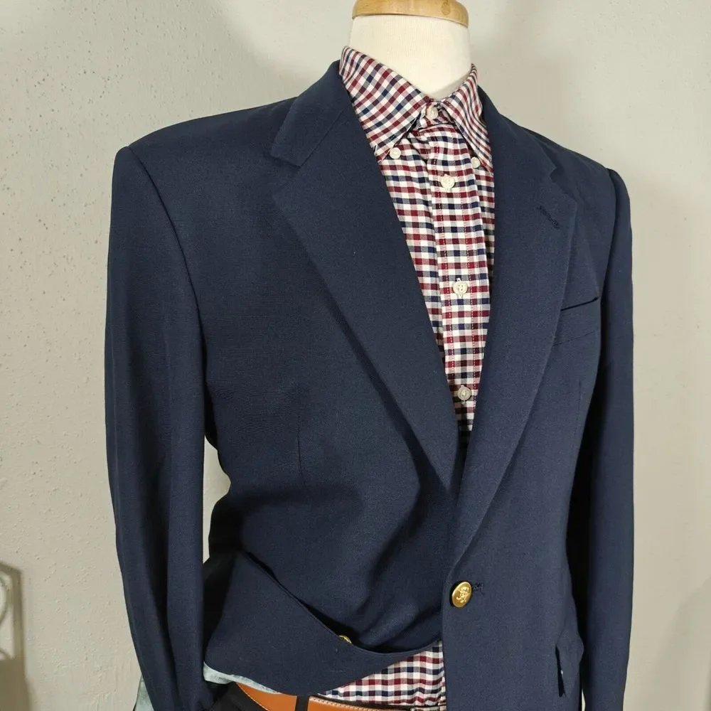 Jack‎ Nicklaus Tournament Series Men's Sport Coat Blazer Two Button Navy 41R